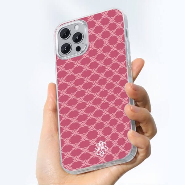 SIOWS Pink Pattern TPU Phone Case for iPhone 15/Plus/Pro/Pro Max, Lightweight 1 oz